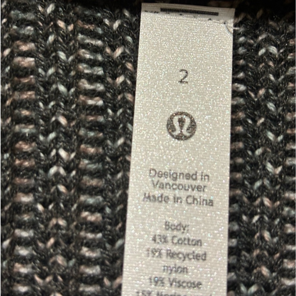 LULULEMON Merino Cotton Cashmere Blend Sweater Wrap Open Cardigan - Picture 7 of 13